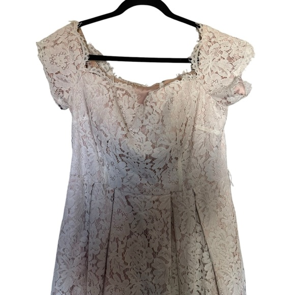 Eliza J Off The Shoulder Lace Midi Dress - Picture 4 of 8